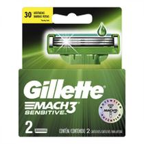 Lâmina Gillette Mach 3 Sensitive Com 2 Unidades