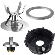 Lâmina Hélice Faca 6 pontas liquidificador Oster Clássico Osterizer com Base, Anel de Vedação e Pino Acoplamento Motor Compatível