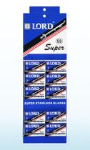 Lamina Inox Barbear Lord Super Kit 10 x 5 Cartelas 500 Laminas