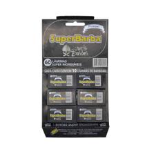 Lâmina Inox Barbear Premium 60 Peças - Super Barba