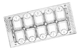 Lâmina K-Cell Cral Para Contagem Sedimentos Urinários com 100 unidades