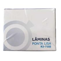 Lamina Microscopia 26x76mm Ponta Fosca Não Lapidada C/50