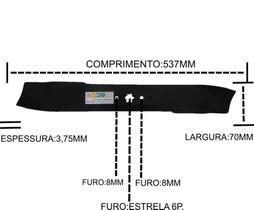 Lâmina p/ MTD 660 G 21”- 14,5 cv / 17 cv Recicladora