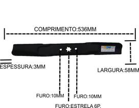 Lâmina P/ TRAPP trator 17,5 cv / 20 cv