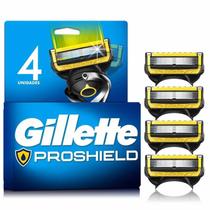 Lâmina Para Barbear Gillette Fusion Proshield 4 Unidades