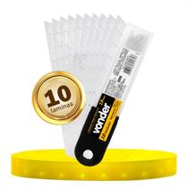 Lamina Para Estilete 18mm Alta Qualidade Aço Resistente 10un Vonder