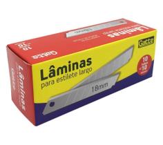 Lamina Para Estilete Largo 100un 11004 Gatte - Stock Comercio De Material De Escritorio Eireli Lamina Para Estilete Largo 100un 11004 Gatte - Stock Comercio De Material De Escritorio Eireli