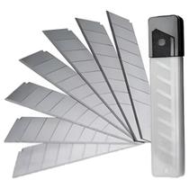 LÂMINA Para ESTILETE Largo 18mm Blister com 10 Unidades / Peças de Reposição REFIL Uso Todas Marcas Leoarte REF. 91428 LÂMINA Para ESTILETE Largo 18mm Blister com 10 Unidades / Peças de Reposição REFIL Uso Todas Marcas Leoarte REF. 91428