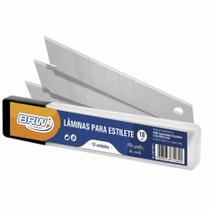 Lâmina Para Estilete Largo 18mm Lm1810 Brw 10un
