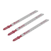 Lamina para serra tico-tico, aco carbono, encaixe bosch, t127d, 75 x 3mm, 3pcs // mtx Lamina para serra tico-tico, aco carbono, encaixe bosch, t127d, 75 x 3mm, 3pcs // mtx