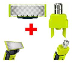Lâmina Refil + Aparador Nasal Para Oneblade Philips