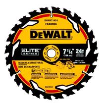 Lâmina Serra Circular Elite Series 7-1/4 Pol. 24 dentes DWAW71424 DeWalt