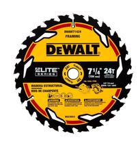 Lâmina Serra Circular Elite Series 7-1/4 Pol. 24 dentes DWAW71424 DeWalt