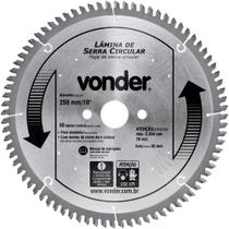 Lamina Serra Circular Vídea 250x30x3,2mm 72 Dentes 5300 Rpm