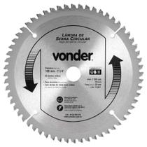 Lâmina Serra Circular Vídea Alumínio 185x20mm x 60D Vonder