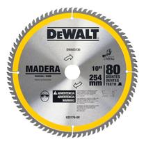 Lâmina Serra Esquadria 10" 80 Dentes Madeira DWA03130 DeWalt