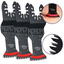 Lâmina Serra Oscilante Madeira Plástico 3 Pcs Dente Triplo Japones Premium Universal com Nota Fiscal