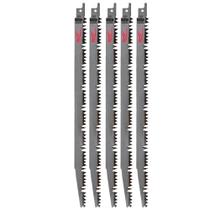Lâmina serra sabre 12" 5d poda com 05 peças 48-00-1303 milwaukee Lâmina serra sabre 12" 5d poda com 05 peças 48-00-1303 milwaukee