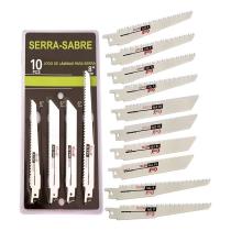 Lamina Serra Sabre 6-8 Polegadas Metal E Madeira C/10 Pecas