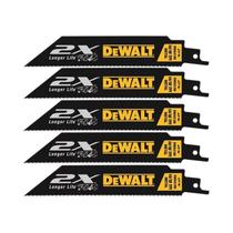 Lamina Serra Sabre 6 Pol Kit 5 Peças Dewalt DWA4186