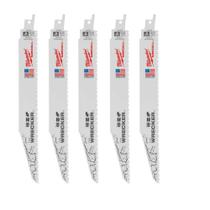 Lâmina serra sabre 9" 8d uso geral com 05 peças 48-00-5706 milwaukee
