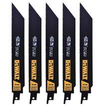 Lamina Serra Sabre Metal 8 Pol Kit 5 pçs Dewalt DWA4188 Lamina Serra Sabre Metal 8 Pol Kit 5 pçs Dewalt DWA4188