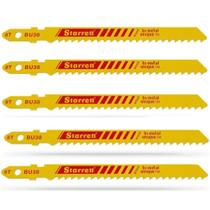 Lâmina serra tico tico 50 mm 8 dentes bimetal para madeira 5 peças - BU38 Lâmina serra tico tico 50 mm 8 dentes bimetal para madeira 5 peças - BU38