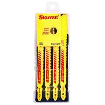 Lâmina Serra Tico-Tico Madeira 100X9.5mm 6 Dentes 5 Peças Starrett BU46 Lâmina Serra Tico-Tico Madeira 100X9.5mm 6 Dentes 5 Peças Starrett BU46