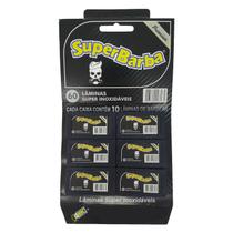 Lâmina Super Barba Black Com 60 Lâminas De Barbear