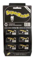 Lâmina Super Barba Premium Black 1 cartela com 60