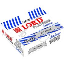Lâminas 1/2 P/ Barbeador Navalha 100un Inox Platinum - Lord