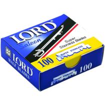 Lâminas 1/2 Para Barbeadores Navalha 100un Inox Blue - Lord