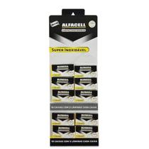 Laminas Alfacell Para Barbear Com 10 Cartelas - 50 Unidades Laminas Alfacell Para Barbear Com 10 Cartelas - 50 Unidades
