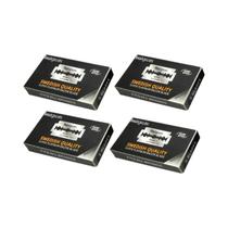 Lâminas De Aço Inoxidável Para Barbear Com Navalha De Dupla Aresta 100pcs Remoção De Pelos Faca