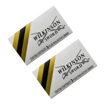 Lâminas De Aço Inoxidável Wilkinson Barbear Navalha 2 Caixa Lâminas De Aço Inoxidável Wilkinson Barbear Navalha 2 Caixa