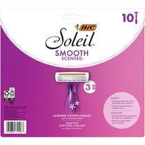 Lâminas de barbear BIC Soleil Smooth Scented, descartáveis femininas, 10 unidades