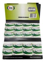 Lâminas de Barbear Cartela com 20 Caixas 5 Unidades Idea Lâminas de Barbear Cartela com 20 Caixas 5 Unidades Idea