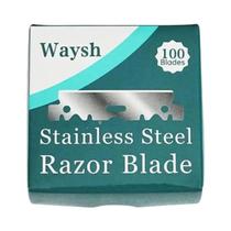 Lâminas De Barbear De Segurança De Aço Inoxidável Para Homens, 100PCS, Lâminas Manuais Para Barbear