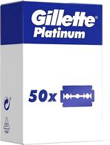 Lâminas de barbear de segurança Gillette Double Edge Platinum x50