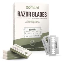 Lâminas de barbear de segurança ZOMCHI Double Edge 2.0 Platinum x100