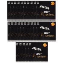 Lâminas de barbear Derby Premium Single Edge (25) Cerâmica de cromo