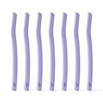 Lâminas de barbear Dermaplane descartáveis Flamingo para mulheres (pacote com 7)