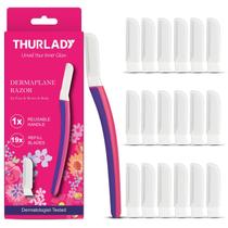 Lâminas de barbear Dermaplane Razor THURLADY para mulheres com 19 lâminas