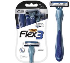 Lâminas de barbear descartáveis BIC Flex 3 para homens com kit de 4 peças de 3 lâminas Lâminas de barbear descartáveis BIC Flex 3 para homens com kit de 4 peças de 3 lâminas