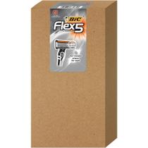 Lâminas de Barbear Descartáveis BIC Flex 5 - 5 Lâminas, 6 Unidades - Longa Duração