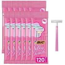 Lâminas de barbear descartáveis BIC Silky Touch femininas de 2 lâminas x120