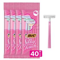 Lâminas de barbear descartáveis BIC Silky Touch para mulheres 40 Lâminas de barbear descartáveis BIC Silky Touch para mulheres 40