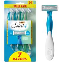 Lâminas de barbear descartáveis BIC Soleil Comfort para mulheres, pacote com 7 unidades
