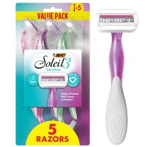 Lâminas de barbear descartáveis BIC Soleil Sensitive Women 3 lâminas x5