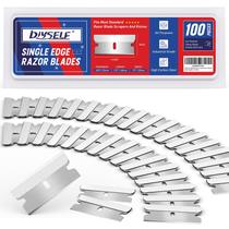 Lâminas de Barbear DIYSELF 100 Unidades Aço Carbono Alto, Lâmina Simples